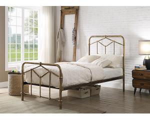 3ft Single Retro bed frame,antique bronze,metal.Rustic,industrial tubular